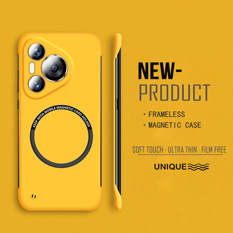 Ultra Thin Frameless Phone Cover - Casing ponsel tanpa bingkai magnetis PC