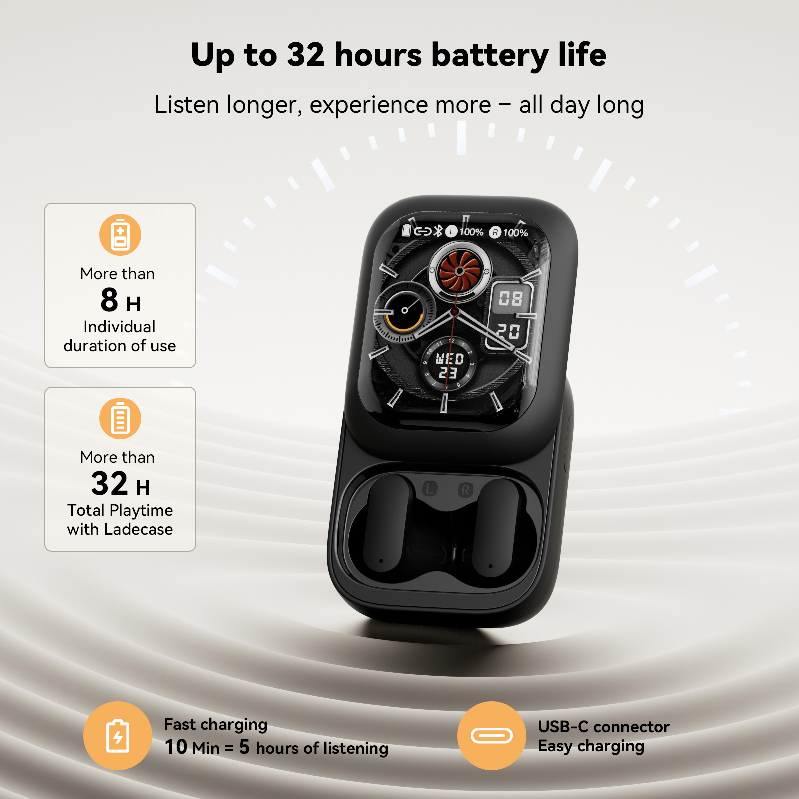 Earphones - ZNP N04 Earbud Nirkabel Bluetooth dengan