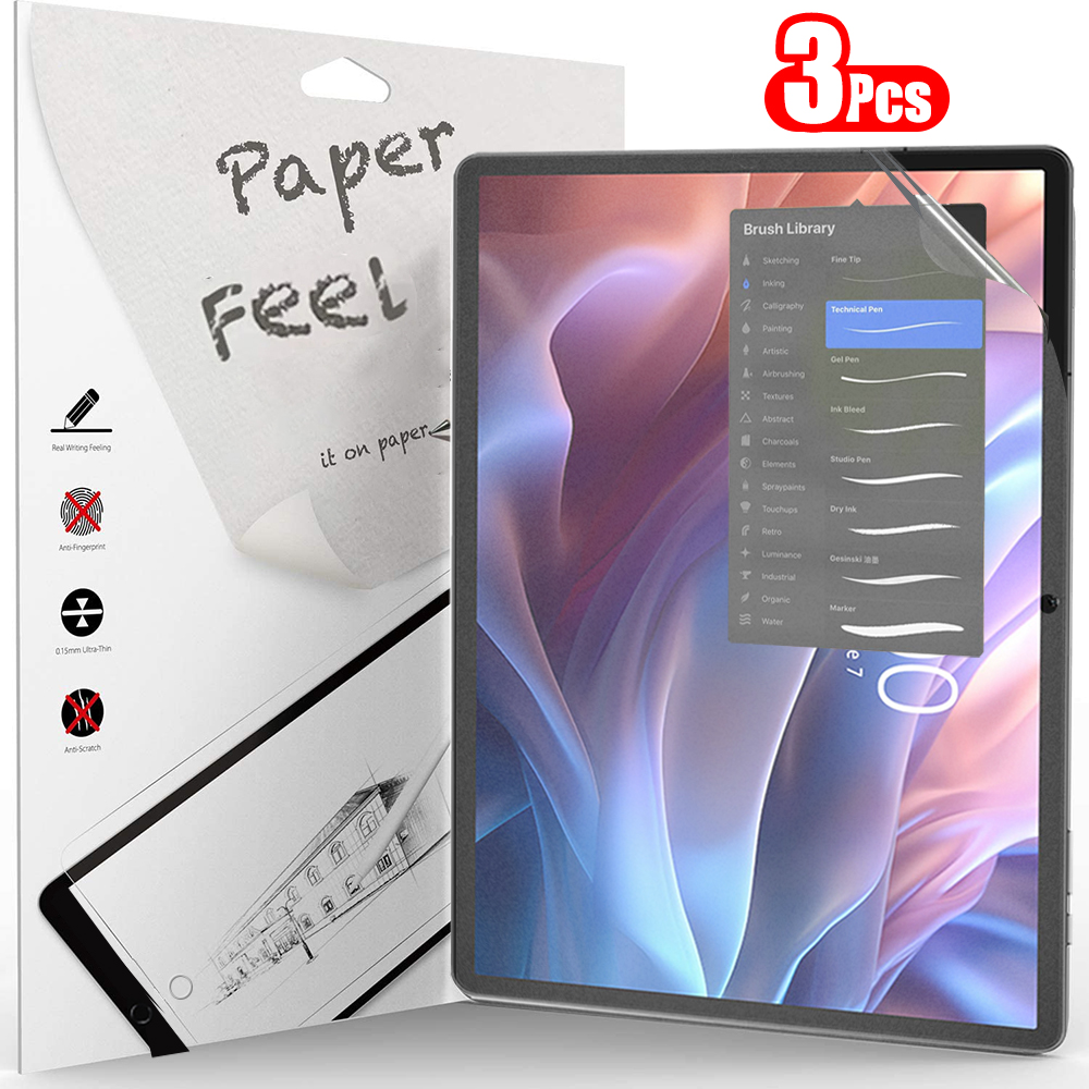 Matte Anti Glare Screen Protector - 3 buah kertas terasa seperti pelindung