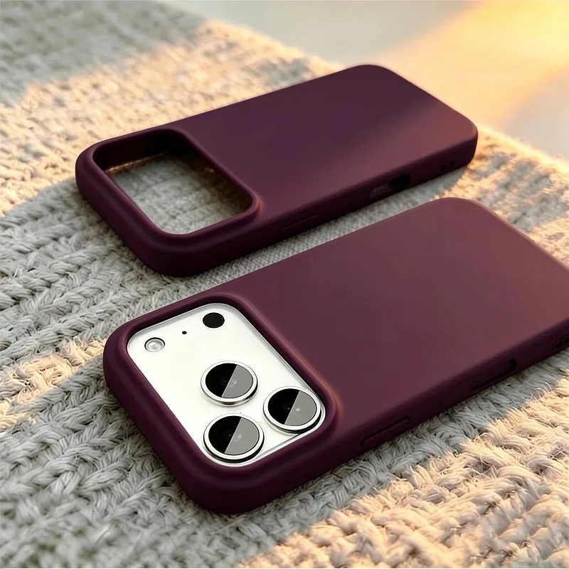 Liquid Silicone Magnetic Phone Case - Casing Ponsel Magnetik Silikon Cair Mewah