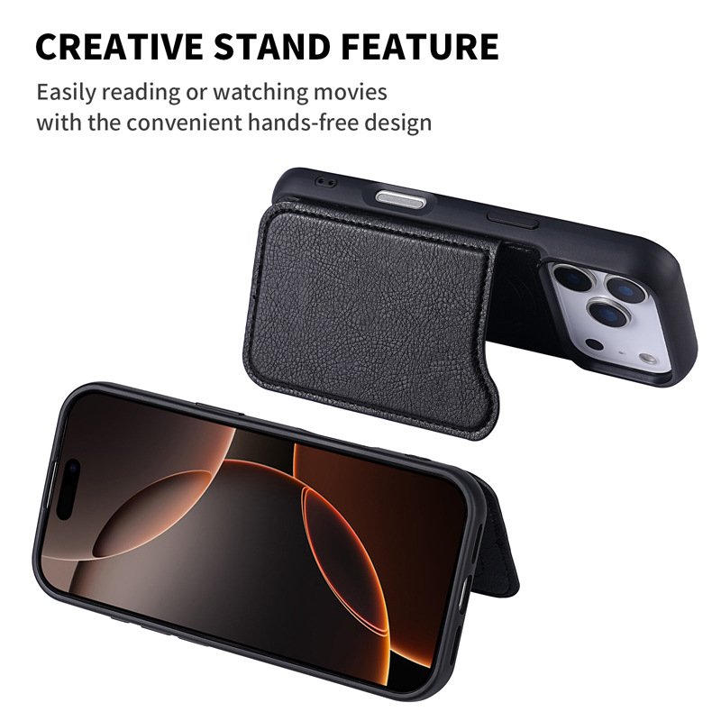 Casing Ponsel Dompet Kartu Kul - Leather Wallet Card Holder Phone Cover ulasan dan harga