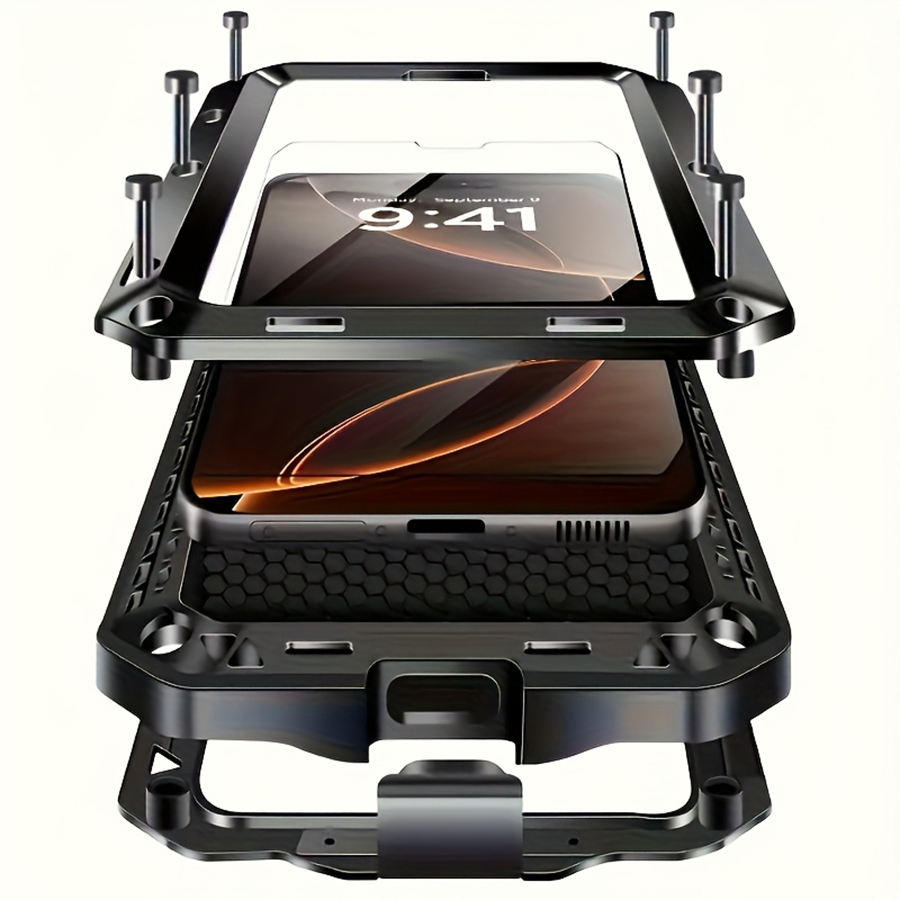 Casing Ponsel Berbahan Logam K - Heavy Duty 360 Full Body Protective Case ulasan dan harga